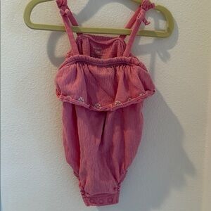 Carter's Pink Waffle Knit Baby Outfit